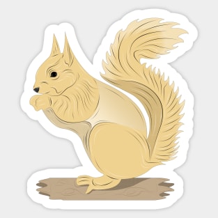 cute squirrel Sticker